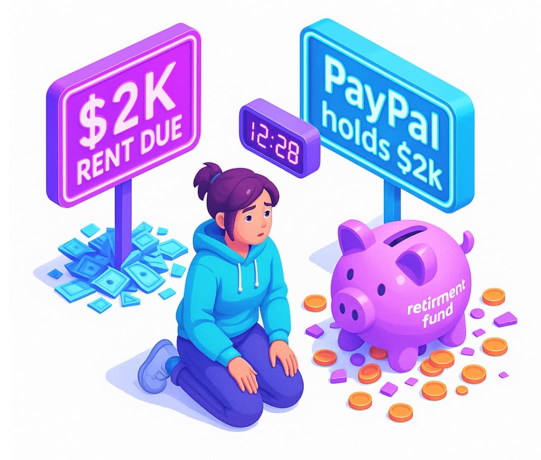 Rent Looms. Paypal's $2k Hostage Crisis